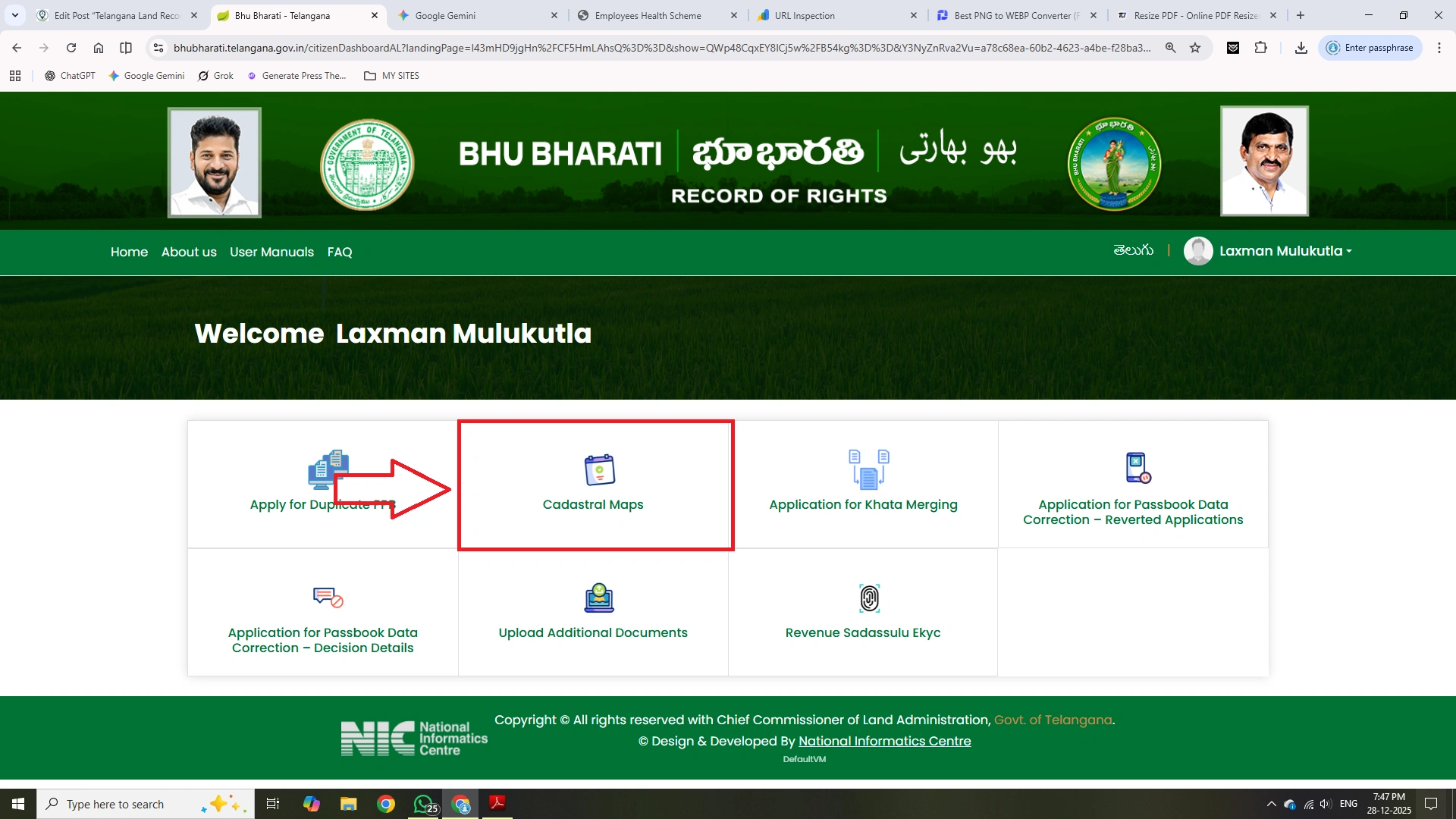 Telangana Land Records With Survey Numbers Online