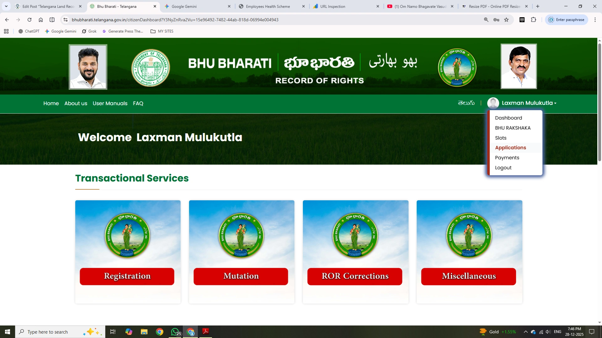 Telangana Land Records With Survey Numbers Online